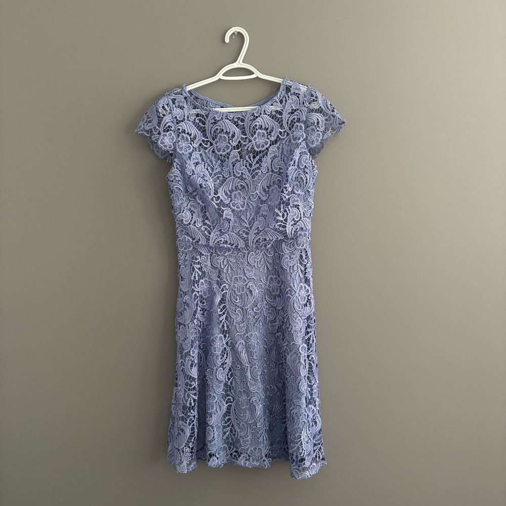 Marina Size 8 Blue Lace Dress
